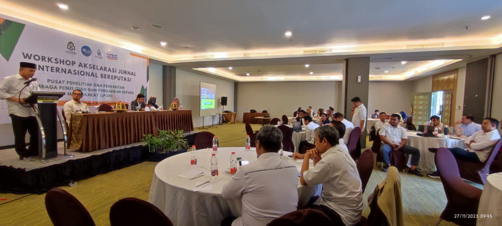Pembukaan Workshop Akselerasi Jurnal Internasional Bereputasi, Pusat Lembaga Penelitian dan Pengabdian Kepada Masyarakat (LP2M) UIN Alauddin Makassar